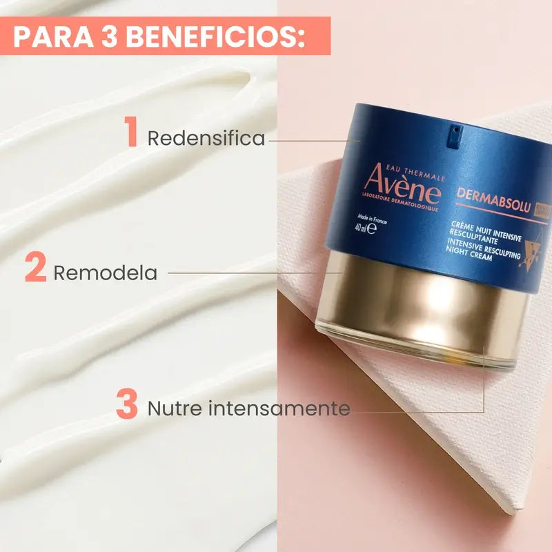 Avene Dermabsolu Crema Remodeladora Intensiva Noche, 40Ml