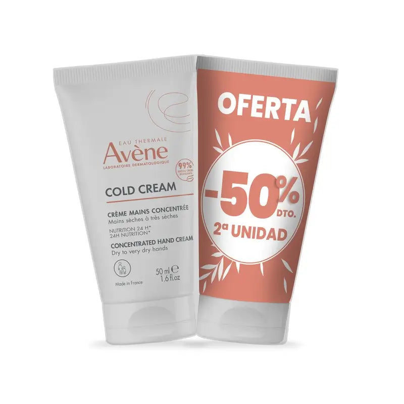 Avene Duo Crema De Manos 2X50Ml 50% 2A Unidad Av