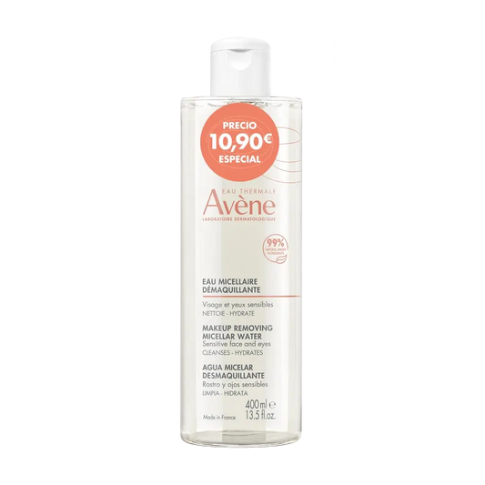 Avene Eau Thermale Agua Micelar Desmaquillante, 400 ml