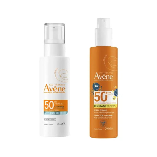 Avene Expert Antiimperfecciones Spf50 40 Ml + Spray Familia Spf50+ 400 Ml