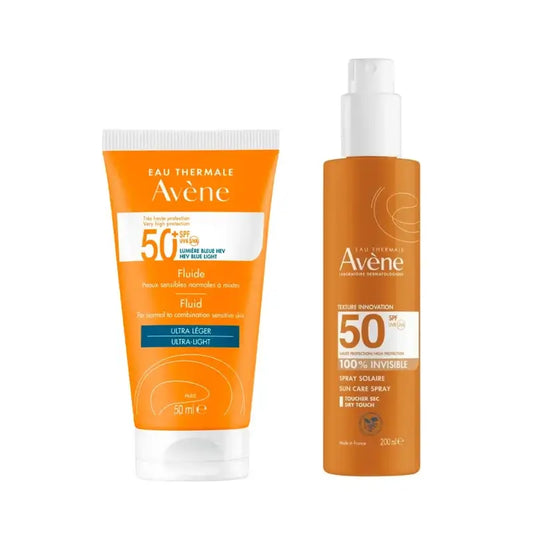 Avene Fluido Spf 50+ 50 Ml + Spray Invisible Spf 50 200 Ml