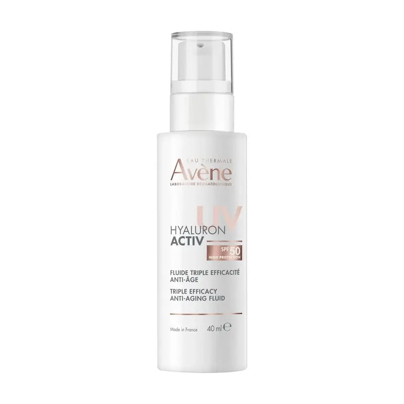 Avène Fluido Triple Eficacia Antiedad Hyaluron Uv Spf50, 40 ml