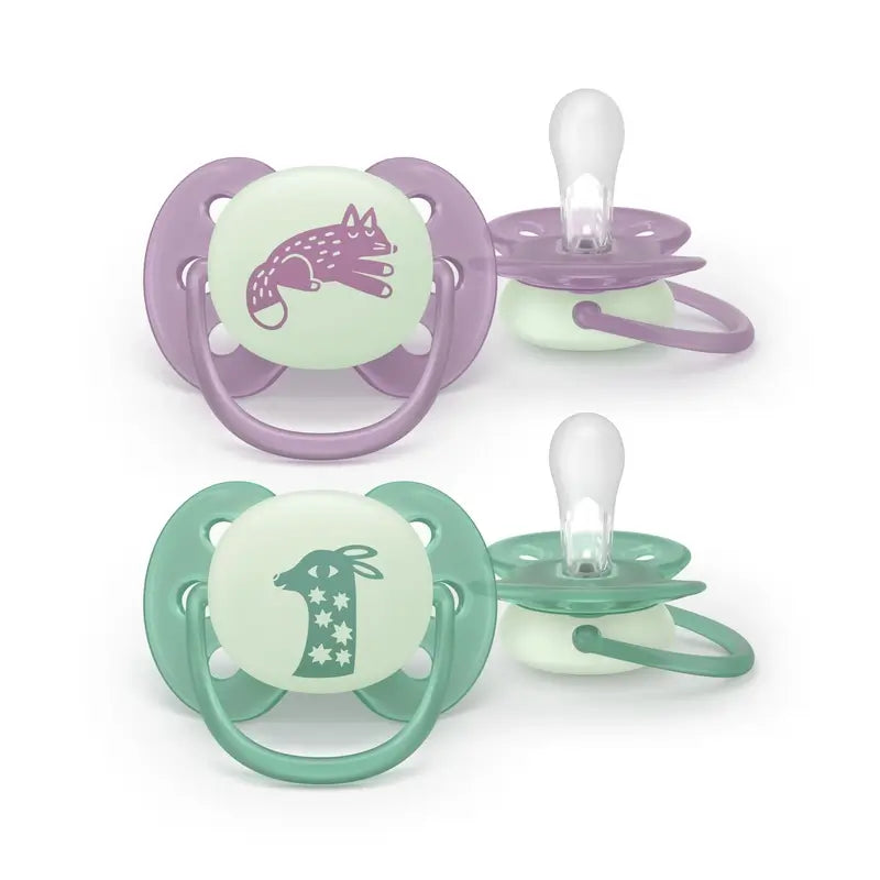 Avent 2 Chupetes Ultra Soft Nocturno