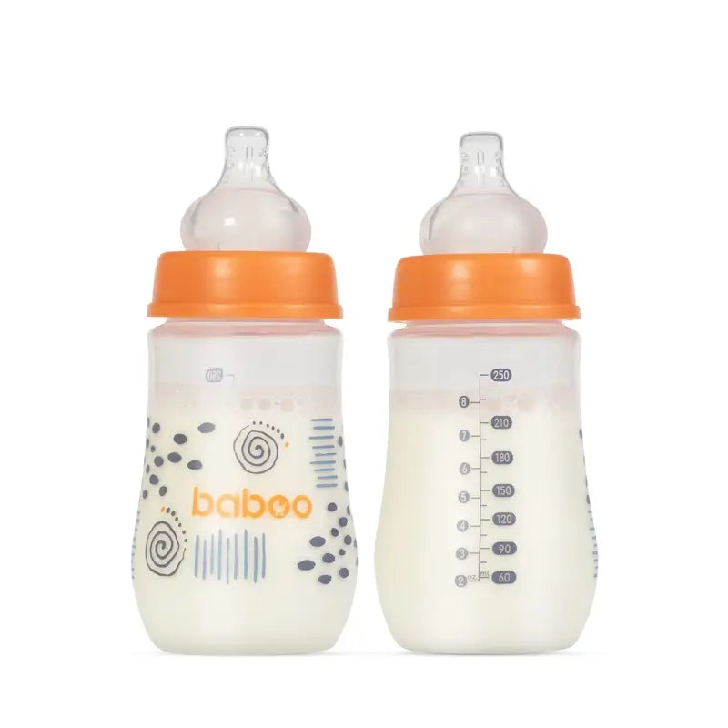 Baboo Biberón Anticólico 3+ Meses Blue Haze, 250 ml