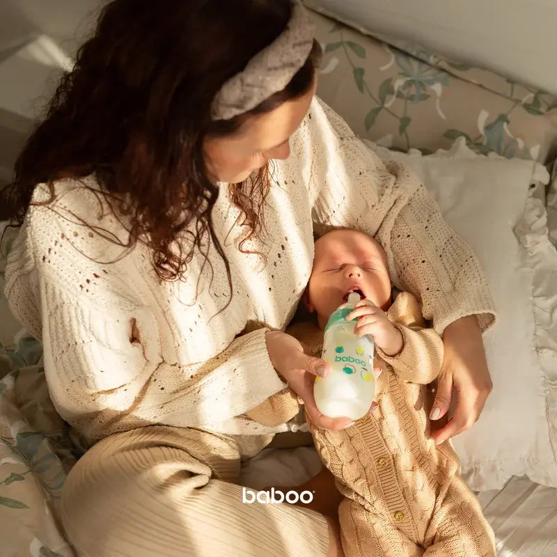 Baboo Biberón Anticólico 3+ Meses Lagoon Fiesta, 250 ml