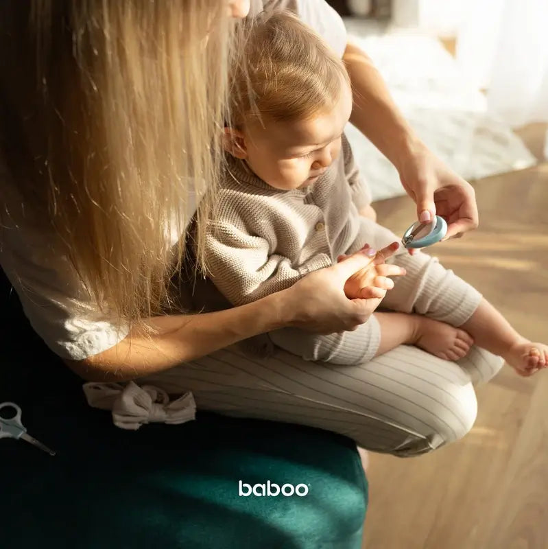 Baboo Set De Manicura Cortauñas Y Tijeras 0+ Meses, 2 unidades
