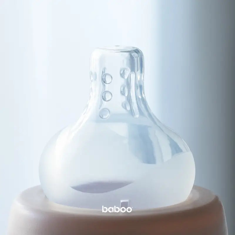 Baboo Tetitnas Anticólicas De Cuello Ancho Liquidos Espesos, 6+ Meses , 2 unidades