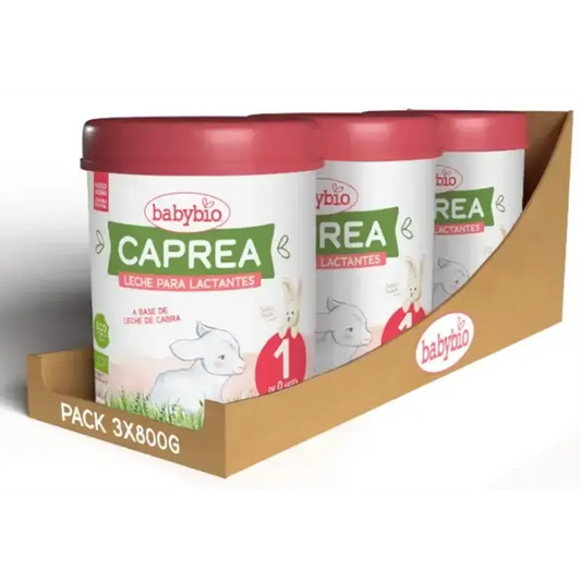 Babybio Caprea 1 Leche de Cabra 0-6 Meses, Pack 3 x 800 gr
