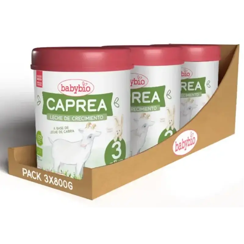 Babybio Caprea 3 Leche de Cabra 12-36 Meses, Pack 3 x 800 gr