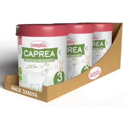 Babybio Caprea 3 Leche de Cabra 12-36 Meses, Pack 3 x 800 gr