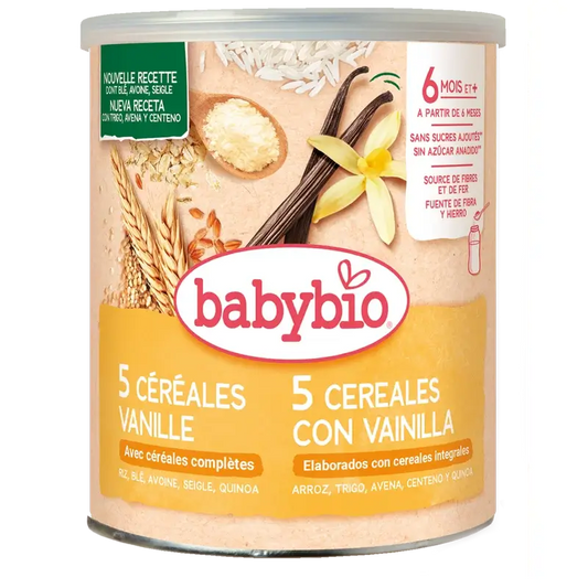 Babybio Cereales Vainilla, 220 gr