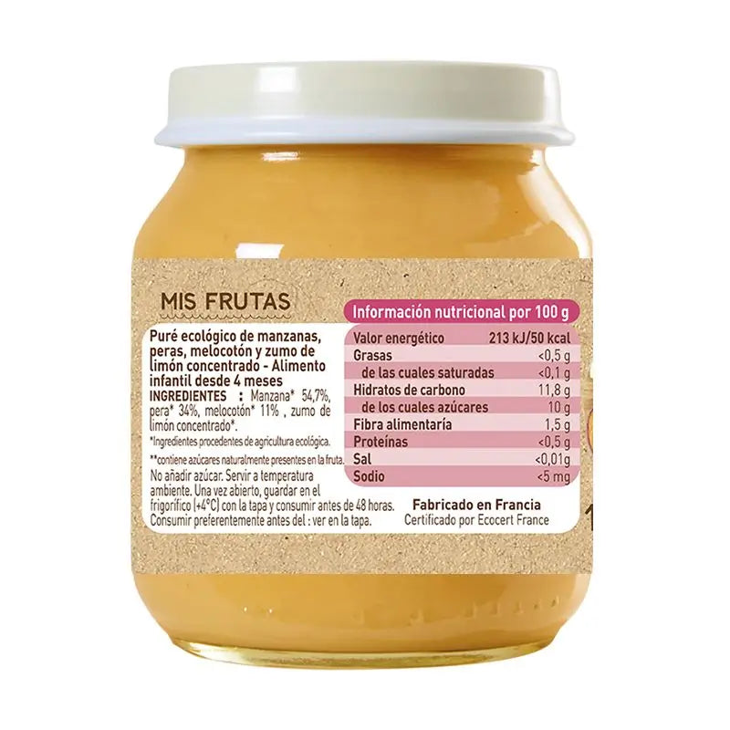 Babybio Delicia de Fruta, 130 gr