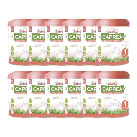 Babybio Caprea 1 Leche de Cabra 0-6 Meses, Pack 12 x 800 gr