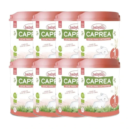 Babybio Caprea 1 Leche de Cabra 0-6 Meses, Pack 8 x 800 gr