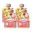 Babybio Pouch Manzana Fresa Vainilla, Pack 4 x 90 gr
