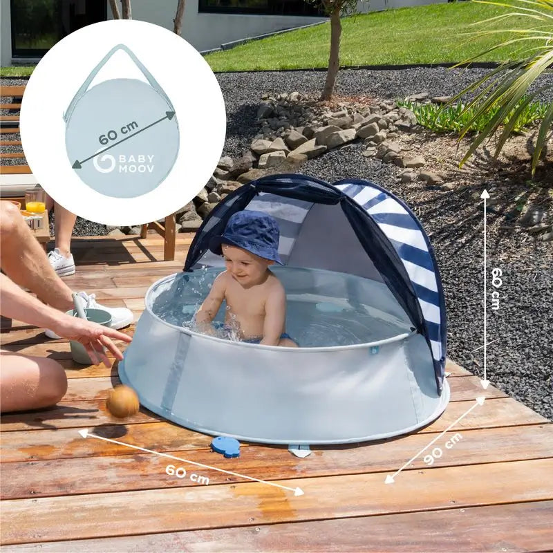 Babymoov Zona de Juego Anti-UV UPF 50+ con Mini-Piscina Aquani Provence