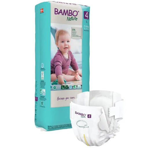 Bambo Nature Pañales Talla 4 (7–14 Kg), 48 unidades