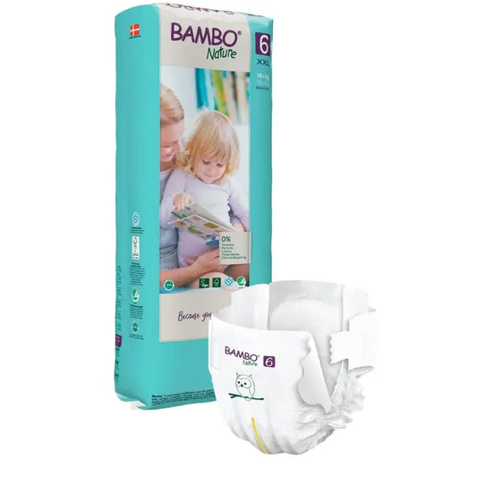 Bambo Nature Pañales Talla 6 (16+ Kg), 40 unidades