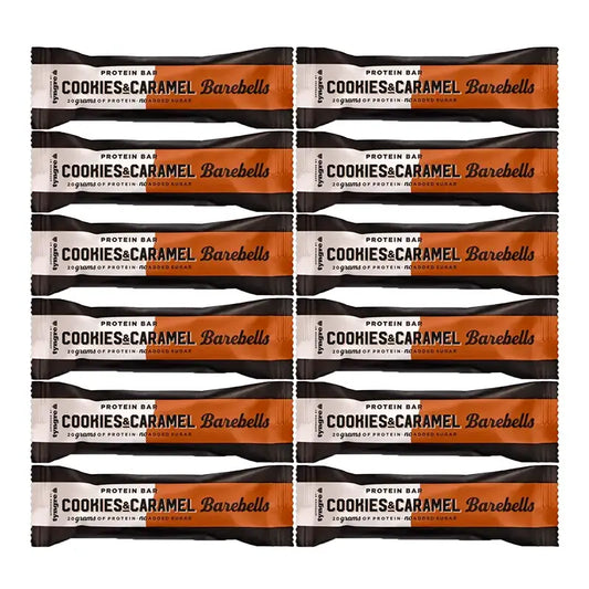Barebells Bars Cookies Y Caramelo , pack 12 x 55 gr