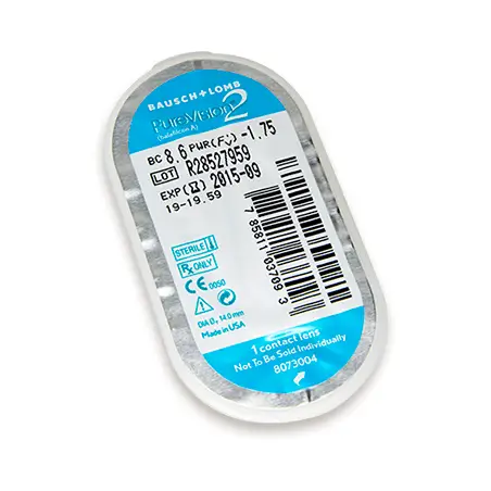 PureVision2 Lentillas Mensuales, 6 Unidades - -8.50, 8.6, 14.0