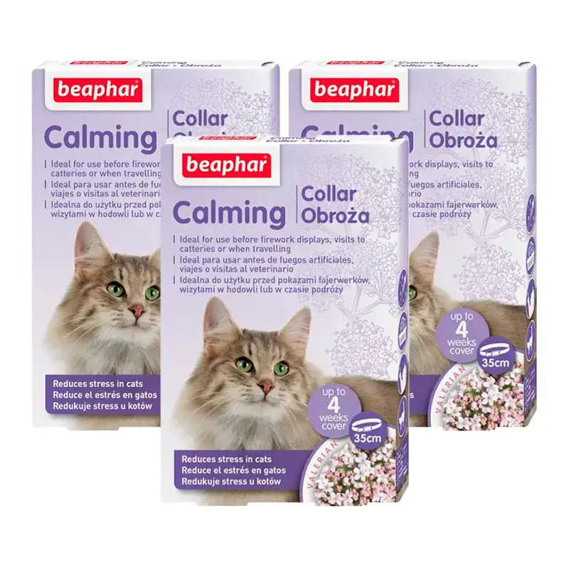 Beaphar Calming Collar Gato, Pack 3 x 35Cm
