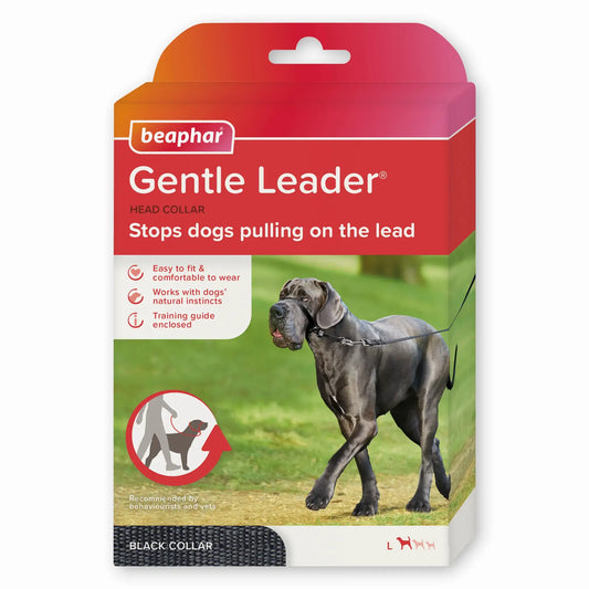 Beaphar Gentle Leader Talla L Negro, 1 unidad