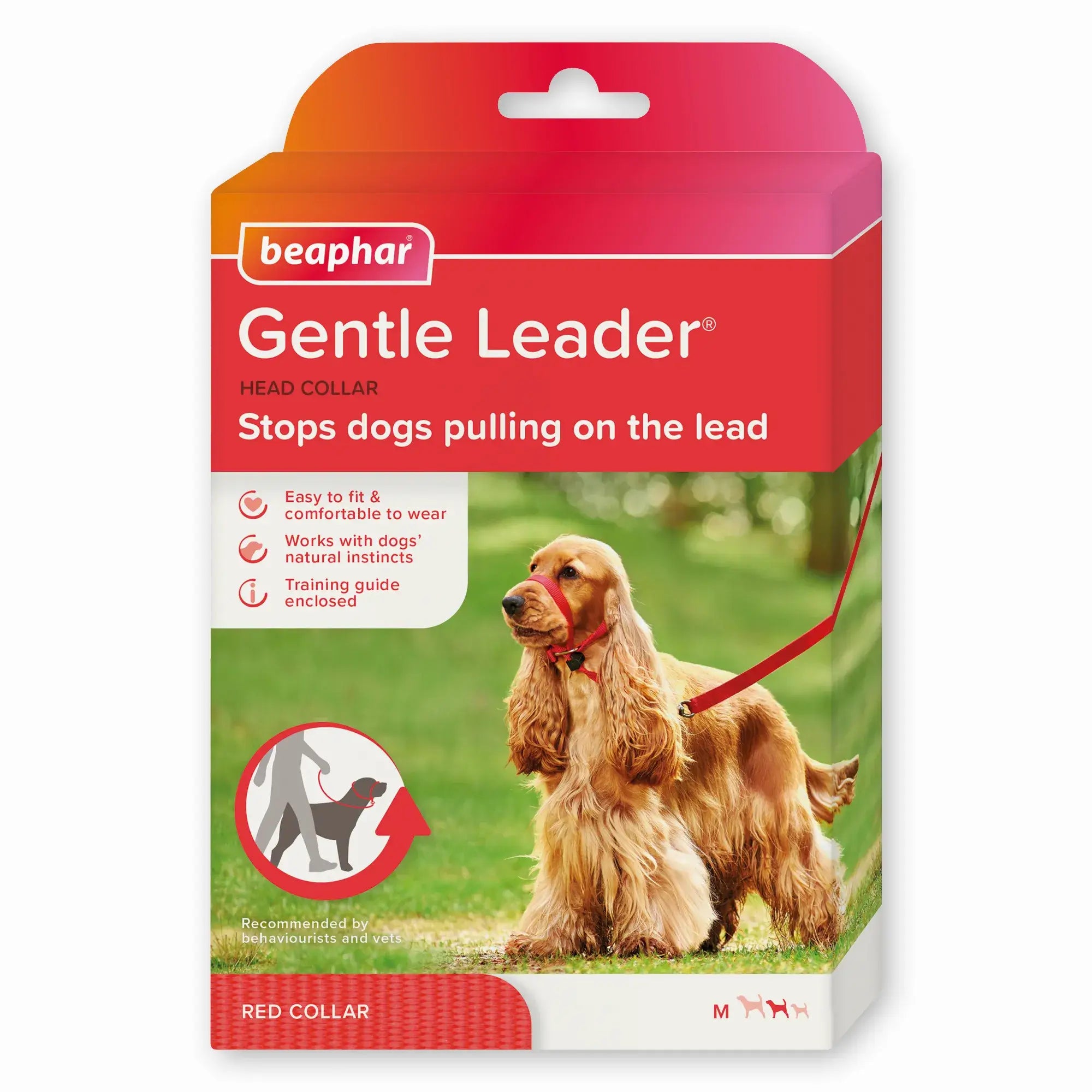 Beaphar Gentle Leader Talla M Rojo, 1 unidad