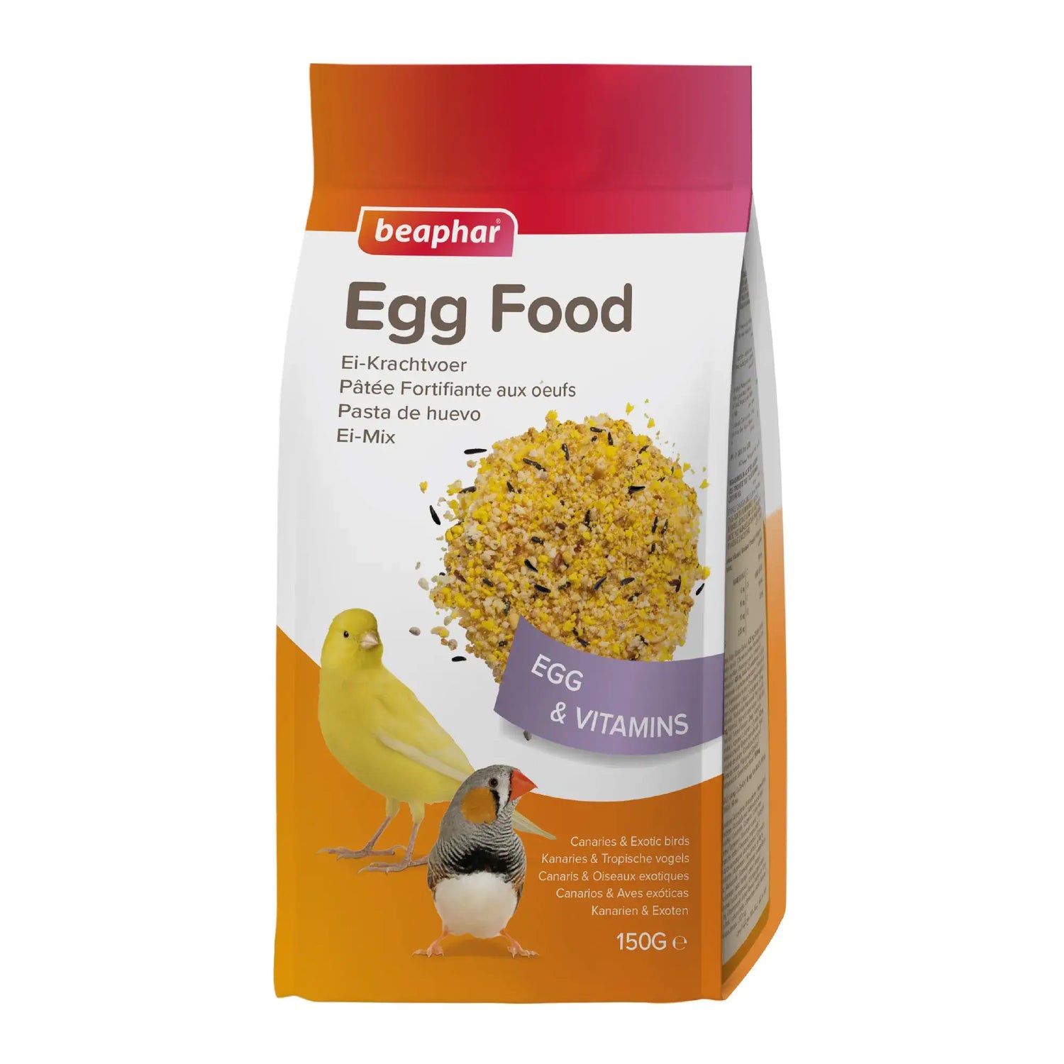 Beaphar Pasta De Huevo Para Canarios Y Aves Exoticas, 150 gr