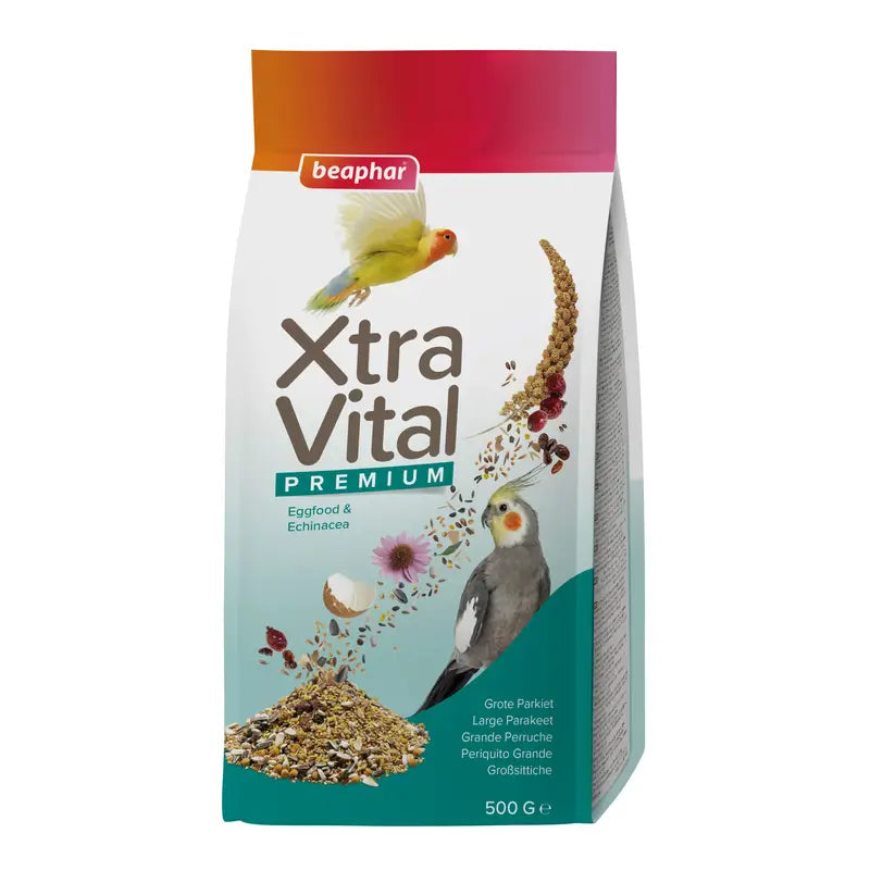 Beaphar Xtravital Periquitos Grandes, 500 gr