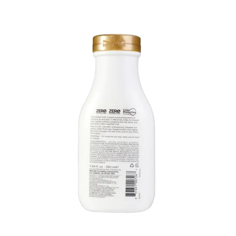 Beaver Acondicionador Hidratante Coconut Oil & Quinoa , 350 ml