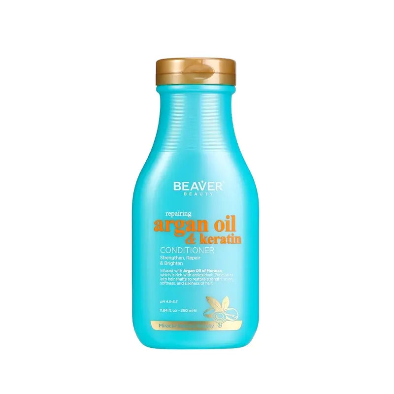 Beaver Acondicionador Reparador Argan Oil & Keratin , 350 ml