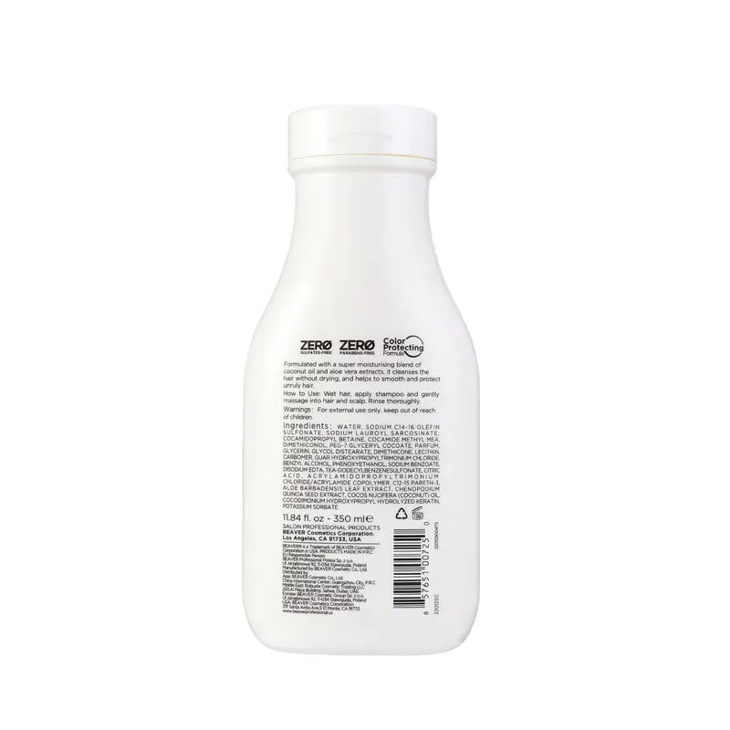 Beaver Champú Hidratante Coconut Oil & Quinoa , 350 ml