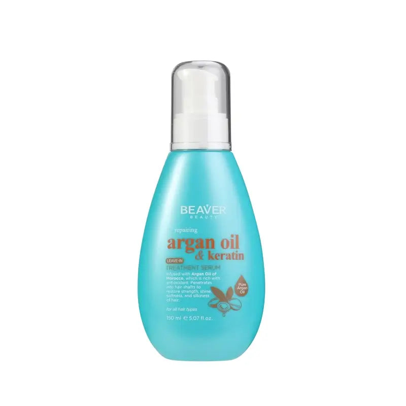 Beaver Sérum Sin Aclarado Leave-In Argan Oil & Keratin , 150 ml
