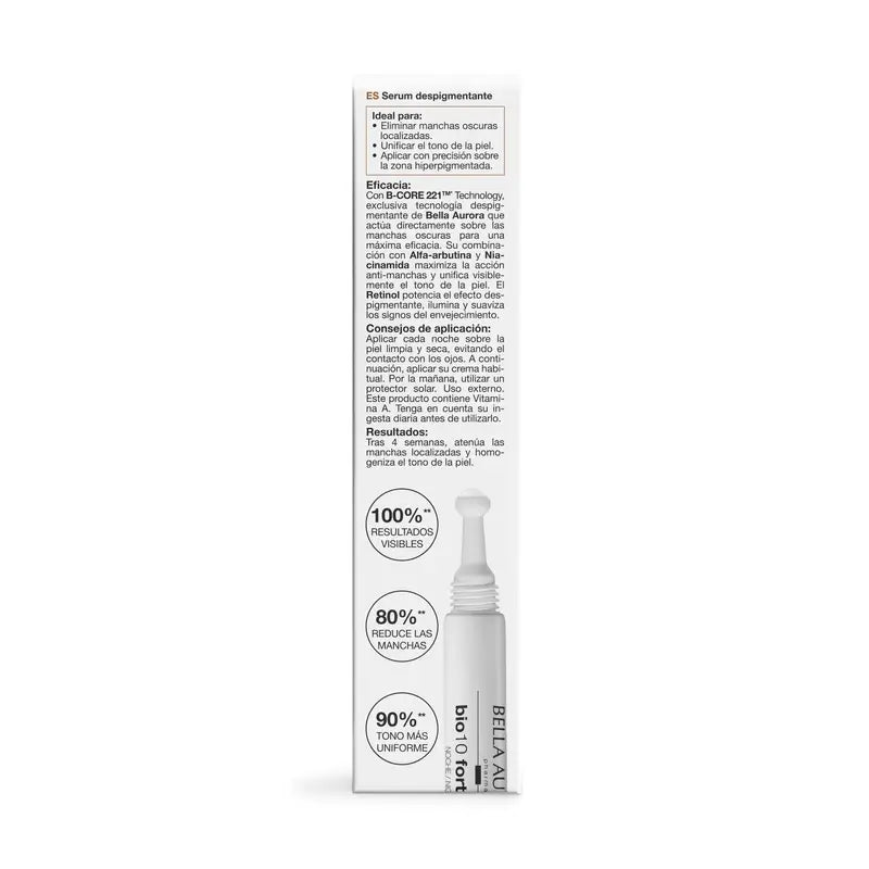 Bella Aurora Bio10 Forte L-Ocal Noche Tratamiento Despigmentante Intensivo , 9 ml