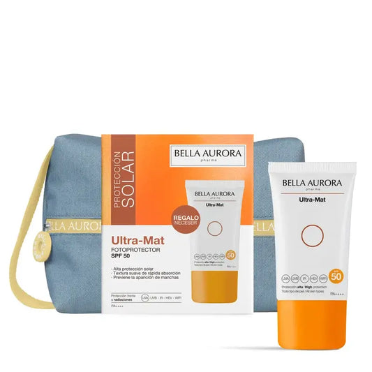 Bella Aurora Fotoprotector Antimanchas Ultra-Mat Spf50 + Neceser Jean De Regalo, 50 ml