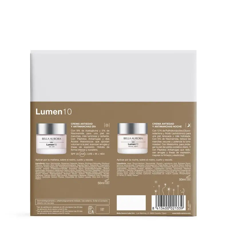 Bella Aurora Lumen10 Pack Antimanchas Antiedad , 50 + 50 ml