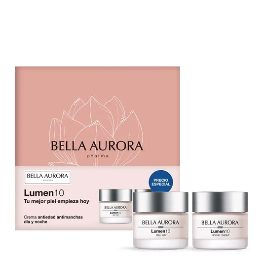 Bella Aurora Pack Lumen10 - Ritual Para Manchas, Arrugas Y Falta De Firmeza, 50 + 50 ml