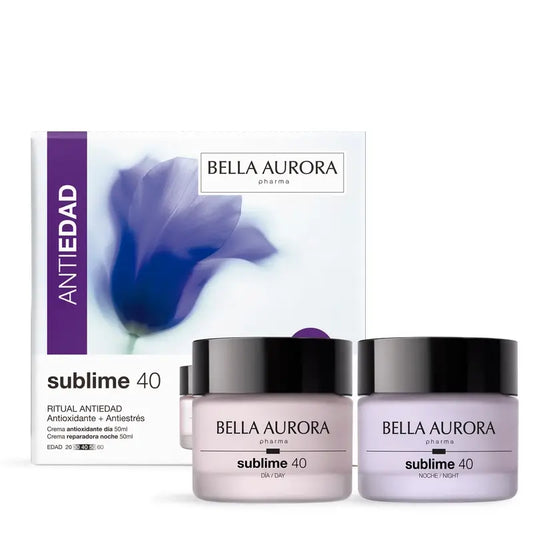 Bella Aurora Pack Sublime 40: Ritual Antiedad, Antioxidante Y Antiestrés, 50 + 50 ml