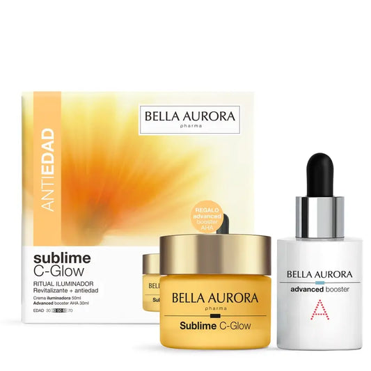 Bella Aurora Pack Sublime C-Glow + Advanced Booster Aha - Ritual Iluminador, 50 + 30 ml