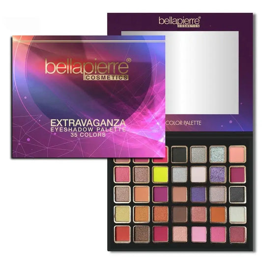 Bellapierre Cosmetics Extravaganza Eyeshadow Palette, 35 Colors , 38 g