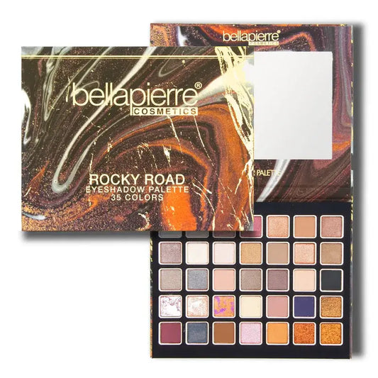 Bellapierre Cosmetics Rocky Road Eyeshadow Palette, 35 Colors , 38 g