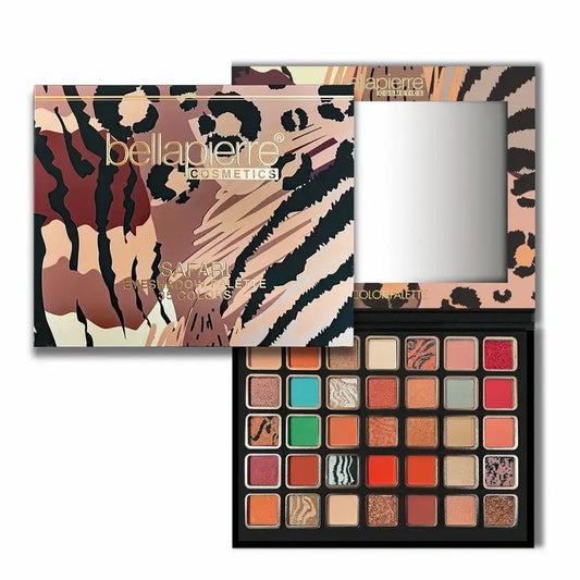 Bellapierre Cosmetics Safari Eyeshadow Palette, 35 Colors , 38 g