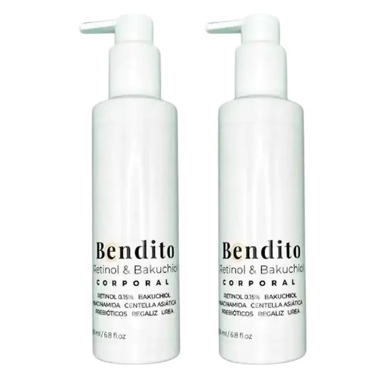 Bendito Retinol & Bakuchiol Crema Corporal, Pack 2 x 200 ml