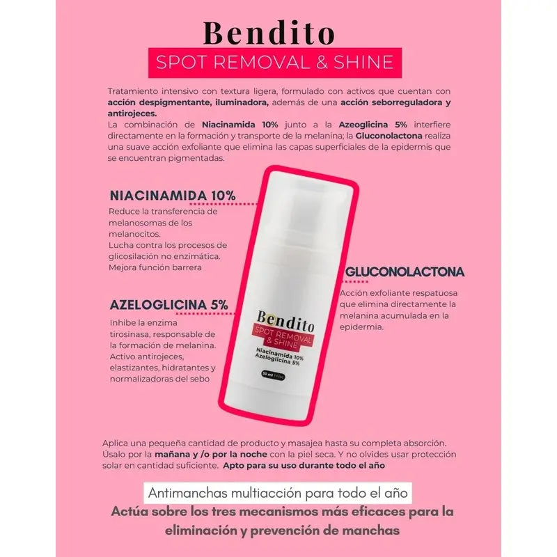 Bendito Spot Removal & Shine Sérum Textura Ligera, 30 ml