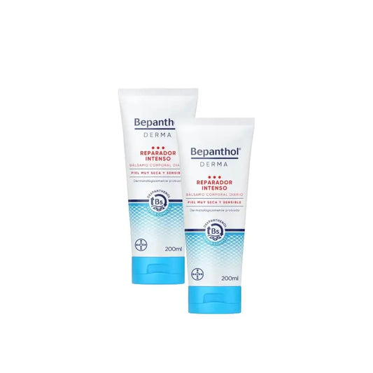 Bepanthol Derma Bálsamo Reparador Intenso Corporal Diario, Pack 2 x 200 ml
