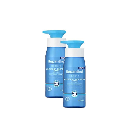 Bepanthol Derma Limpiador Corporal Suave, Pack 2 x 400 ml