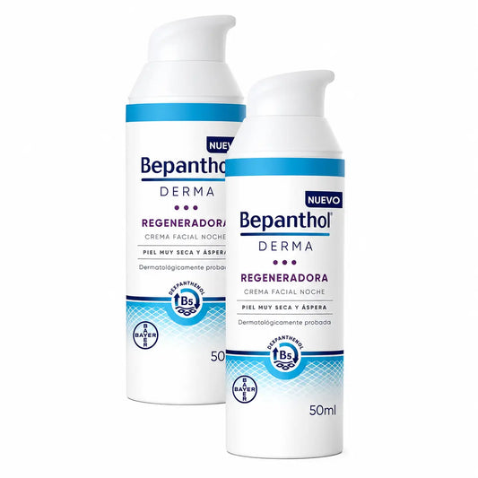 Bepanthol Derma Regeneradora Crema Facial Noche Pack 2 x 50 ml
