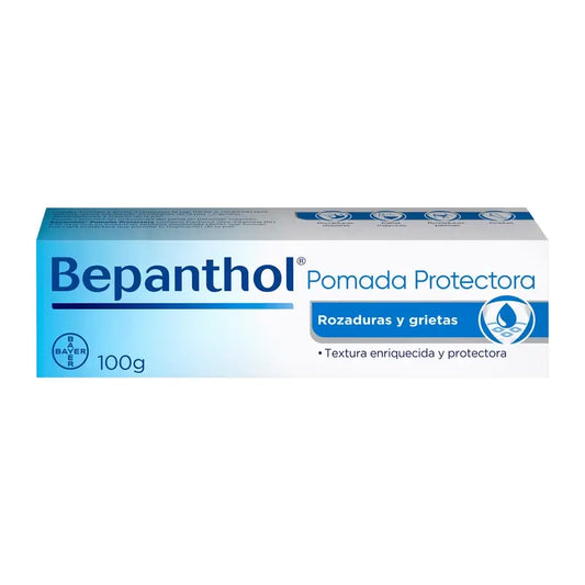 Bepanthol Pomada Protectora Rozaduras y Grietas Piel Sensible, 100 gr