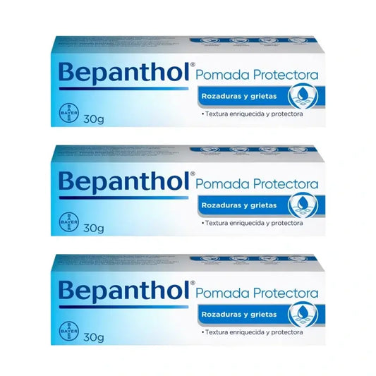 Bepanthol Pomada Protectora Rozaduras Y Grietas, 3X30 Gr