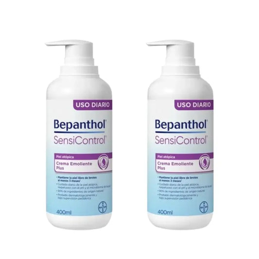 Bepanthol Sensicontrol Crema Emoliente Diaria, 2X400 Ml